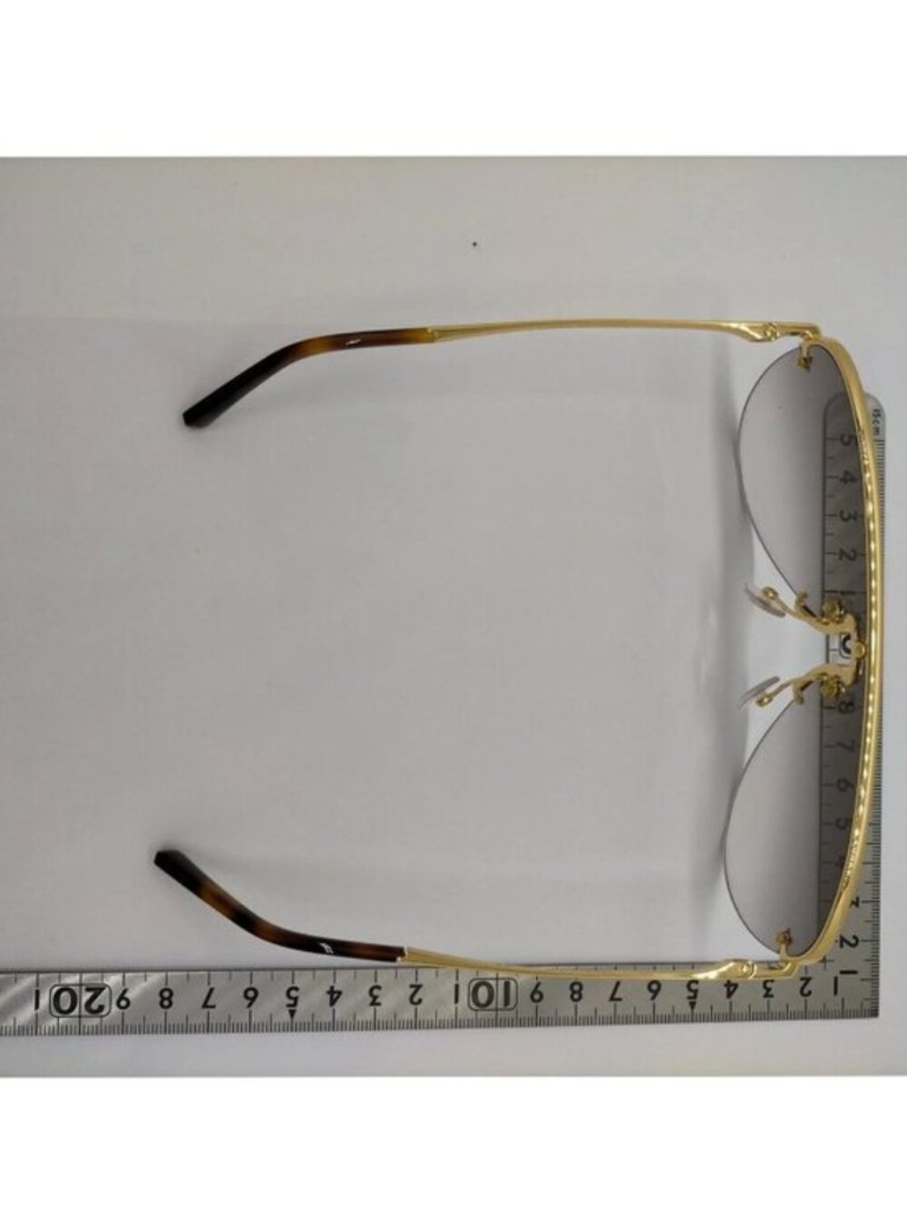 Authentic Louis Vuitton Attitude Pilot Sunglasses Gold Frame Gray Monogram Lens - Picture 6 of 10